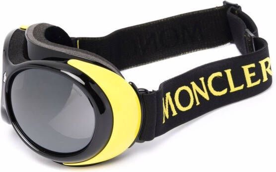 Moncler Eyewear Vaporice zonnebril met oversized montuur Zwart