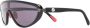 Moncler Eyewear Vitesse zonnebril met schildmontuur Zwart - Thumbnail 2