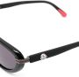 Moncler Eyewear Vitesse zonnebril met schildmontuur Zwart - Thumbnail 3