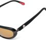 Moncler Eyewear Zonnebril met schild montuur Zwart - Thumbnail 3