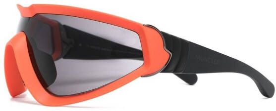 Moncler Eyewear Wrapid Shield zonnebril Oranje