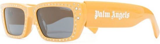 Moncler Eyewear x Palm Angels zonnebril met vierkant montuur Geel