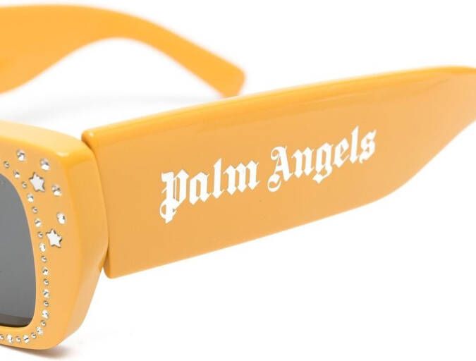 Moncler Eyewear x Palm Angels zonnebril met vierkant montuur Geel