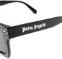 Moncler Eyewear x Palm Angels zonnebril met vierkant montuur Zwart - Thumbnail 3