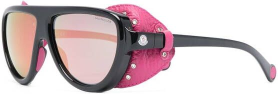 Moncler Eyewear Zonnebril met afneembare glazen Zwart