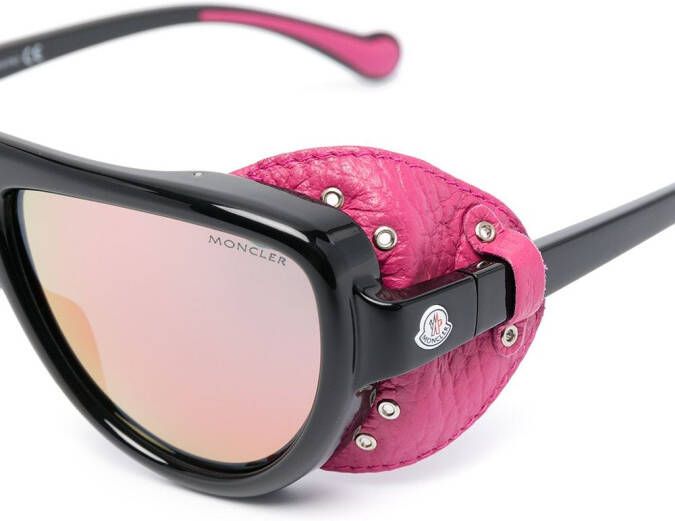 Moncler Eyewear Zonnebril met afneembare glazen Zwart