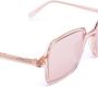 Moncler Eyewear Zonnebril met logoprint Beige - Thumbnail 3