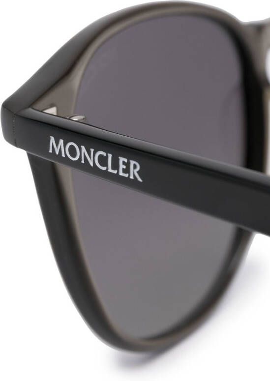 Moncler Eyewear Zonnebril met logoprint Zwart