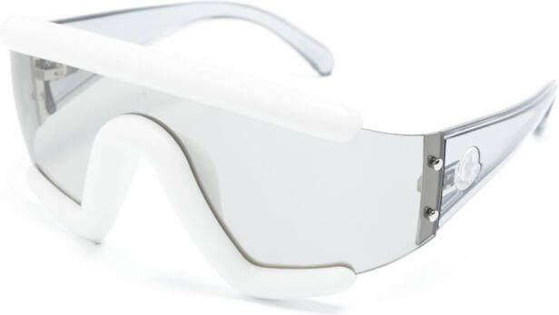 Moncler Eyewear Zonnebril met masker montuur Wit