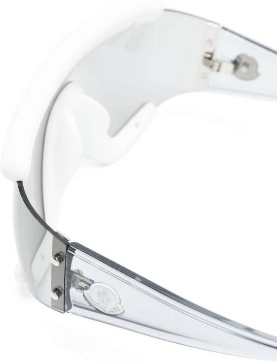 Moncler Eyewear Zonnebril met masker montuur Wit