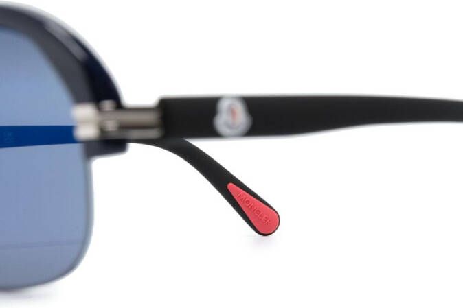 Moncler Eyewear Zonnebril met piloten montuur Blauw