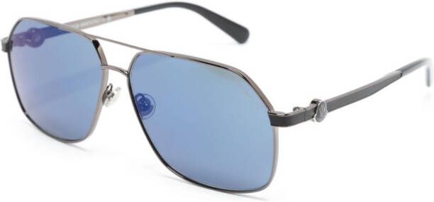 Moncler Eyewear Zonnebril met piloten montuur Grijs