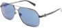 Moncler Eyewear Zonnebril met piloten montuur Grijs - Thumbnail 2