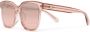 Moncler Eyewear Zonnebril met rechthoekig montuur Roze - Thumbnail 2