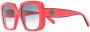Moncler Eyewear Zonnebril met vierkant montuur Rood - Thumbnail 2