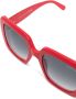 Moncler Eyewear Zonnebril met vierkant montuur Rood - Thumbnail 3