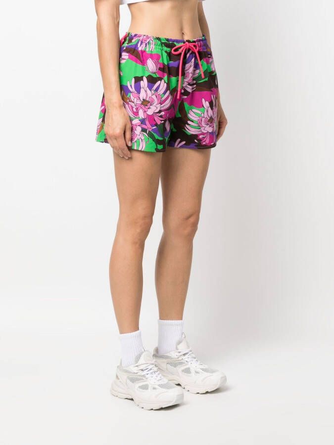 Moncler Shorts met bloemenprint Roze