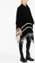 Moncler Cape met franje Zwart - Thumbnail 4