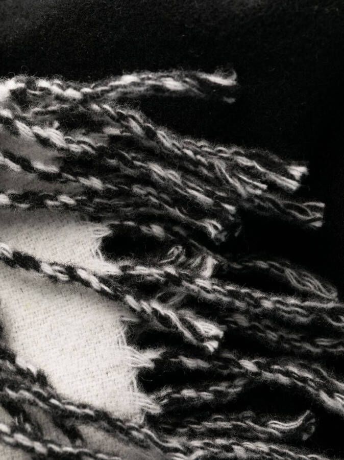 Moncler Cape met franje Zwart