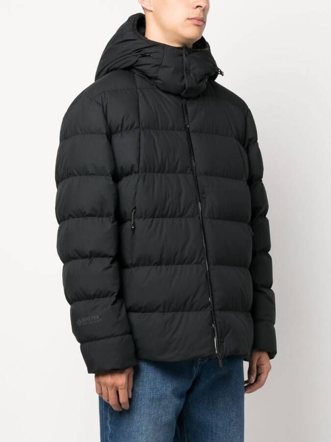 Moncler Donsjack met trechterhals Zwart