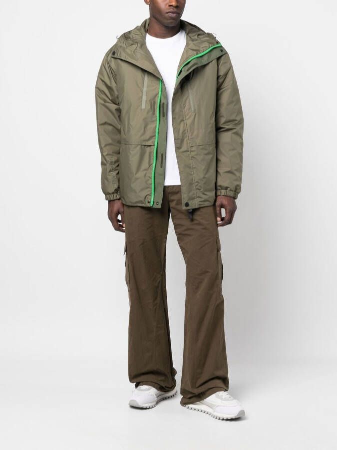 Moncler Donsjack met capuchon Groen