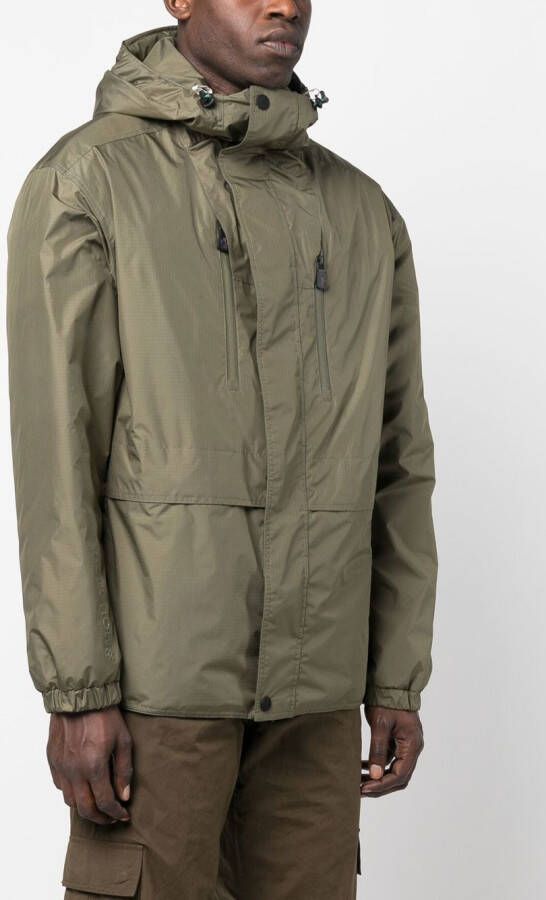 Moncler Donsjack met capuchon Groen