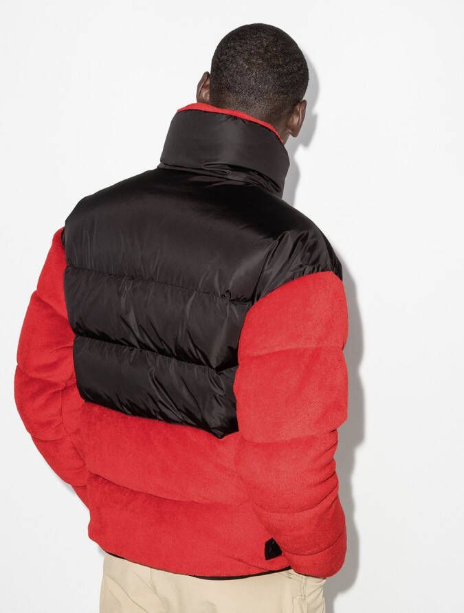 Moncler Grenoble Gewatteerd donsjack Rood