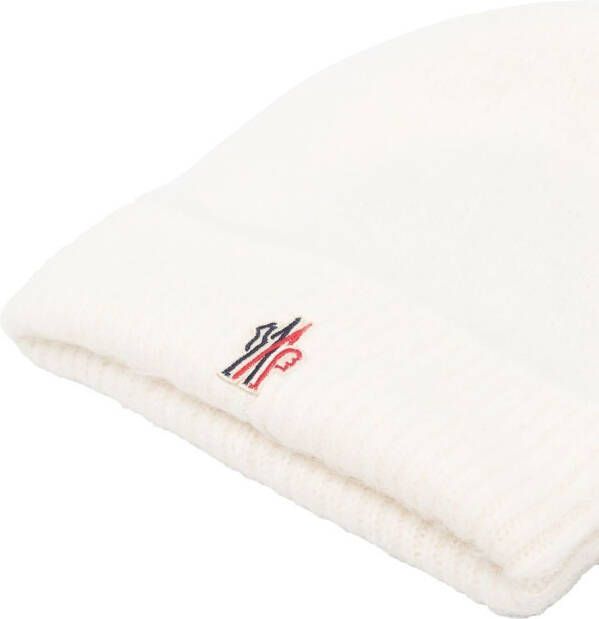 Moncler Grenoble Muts met logopatch Wit