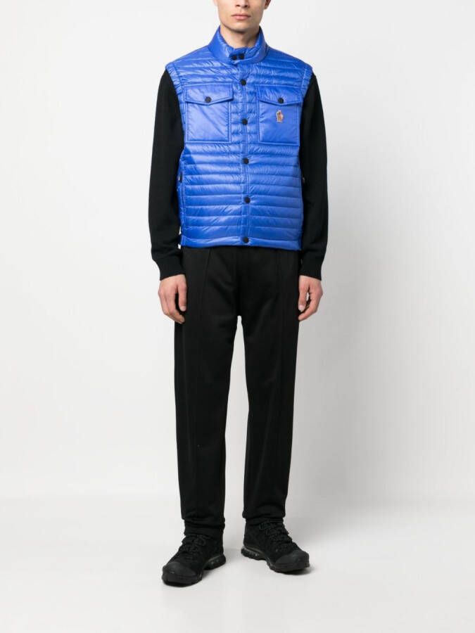 Moncler Grenoble Ollon gewatteerde bodywarmer Blauw