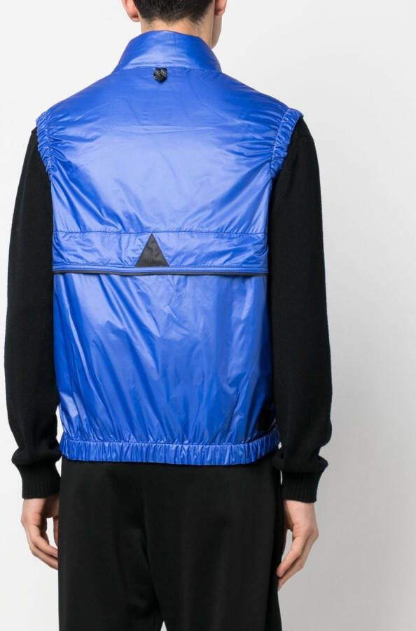 Moncler Grenoble Ollon gewatteerde bodywarmer Blauw