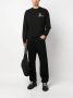 Moncler Grenoble Sweater met logoprint Zwart - Thumbnail 2