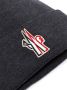Moncler Grenoble Muts met logopatch Grijs - Thumbnail 4