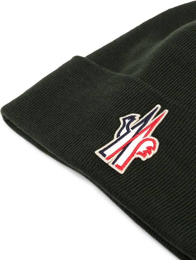 Moncler Grenoble Muts met logopatch Groen