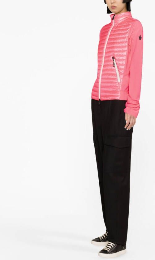 Moncler Grenoble Padded Zip-Up Sweatshirt Roze