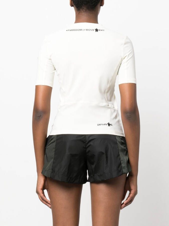 Moncler Grenoble T-shirt met grafische print Wit