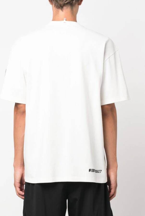 Moncler Grenoble T-shirt met logoprint Wit