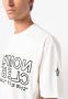 Moncler Grenoble T-shirt met logoprint Wit - Thumbnail 5