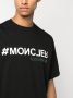 Moncler Grenoble T-shirt met logoprint Zwart - Thumbnail 5