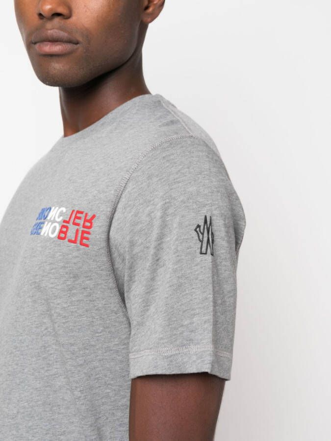 Moncler Grenoble T-shirt met print Grijs
