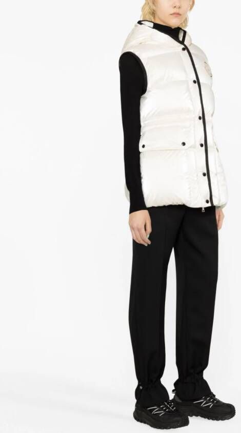 Moncler Bodywarmer met capuchon Wit