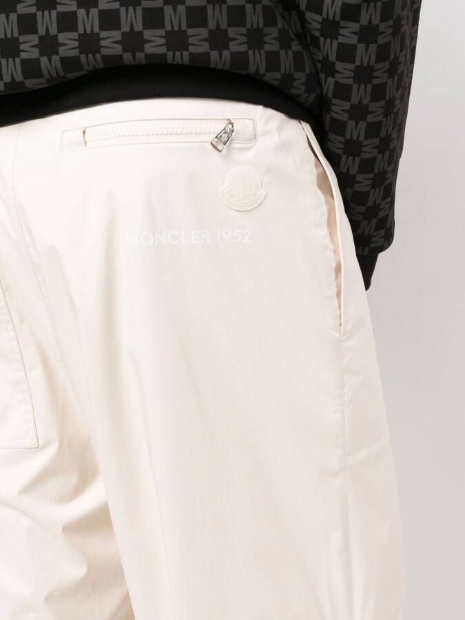 Moncler High waist broek Beige