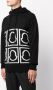 Moncler Hoodie met intarsia logo Zwart - Thumbnail 3
