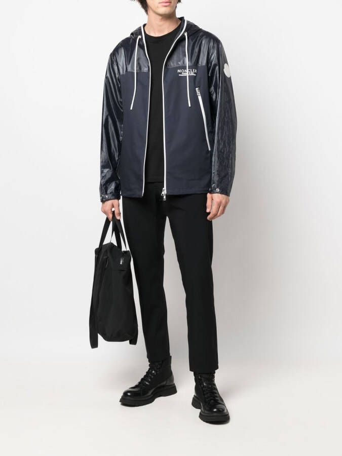 Moncler Hoodie met logoprint Blauw
