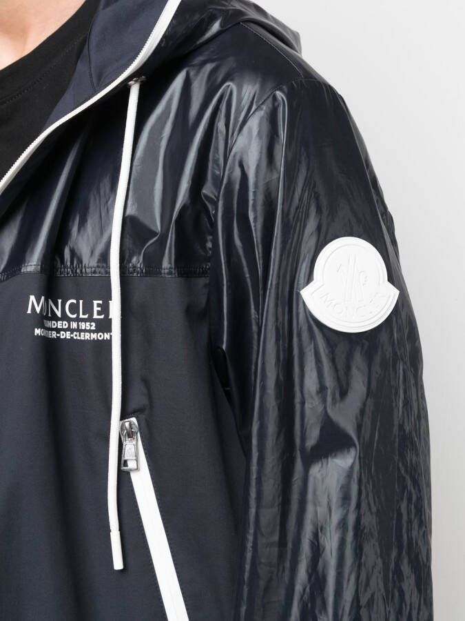 Moncler Hoodie met logoprint Blauw