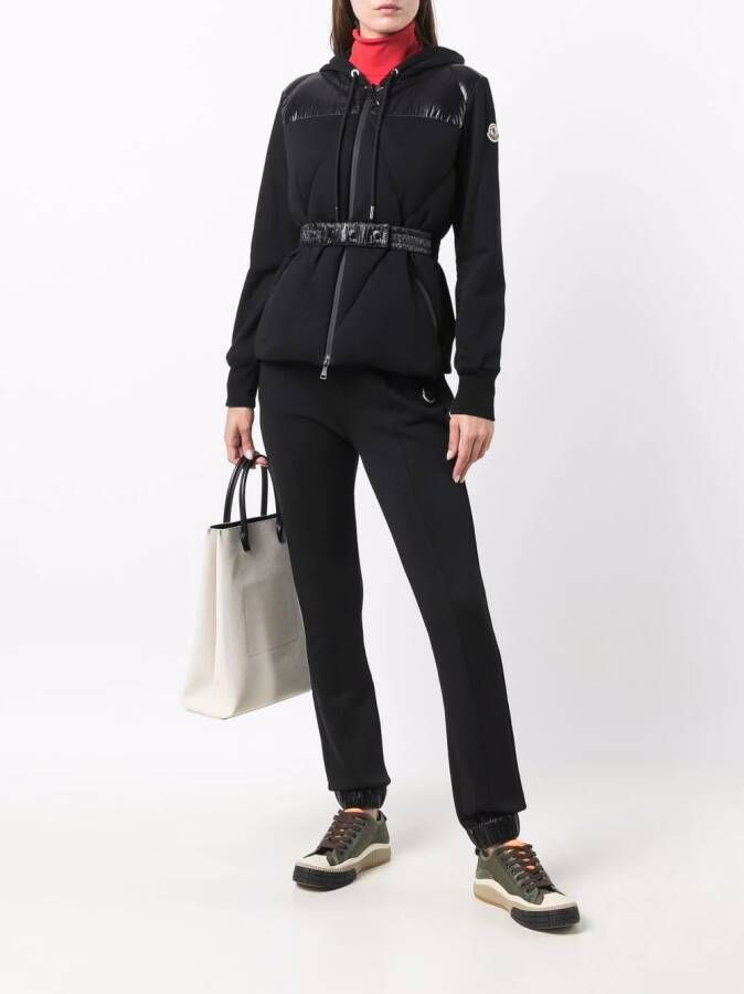 Moncler Hoodie met rits Zwart