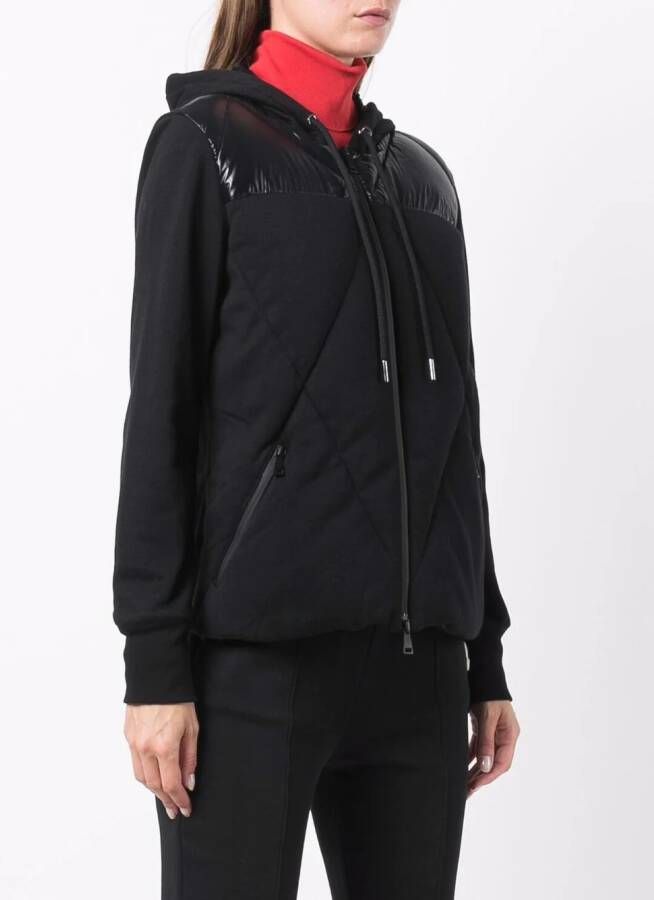 Moncler Hoodie met rits Zwart
