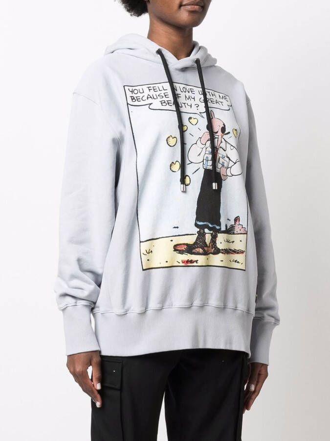 Moncler Katoenen hoodie Blauw