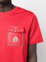 Moncler T-shirt met logopatch Rood - Thumbnail 5