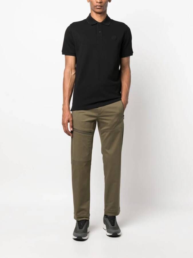 Moncler Poloshirt met logopatch Zwart
