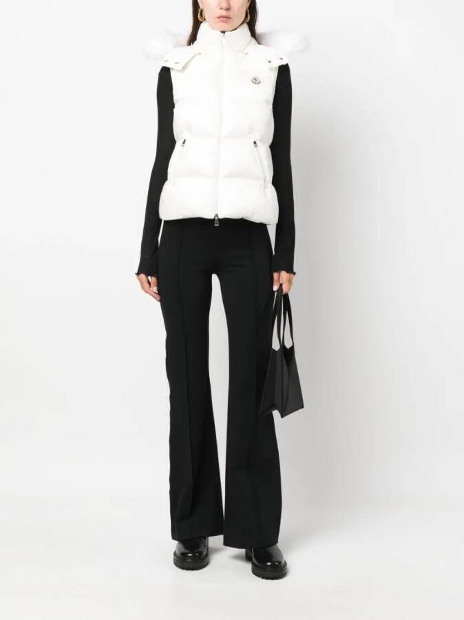 Moncler Bodywarmer met capuchon Wit